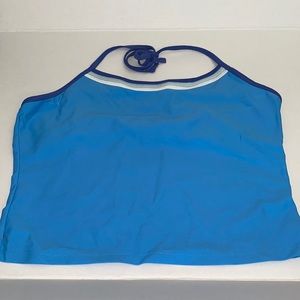 Old Navy blue halter swim top. XL.